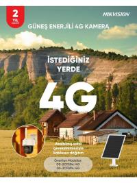 HIKVISION DS-2CFSP4/4G 4MP 4MM 30MT 4G LTE / İKİ YÖNLÜ SES IP66 IP SOLAR PANEL KAMERA PANEL - 3